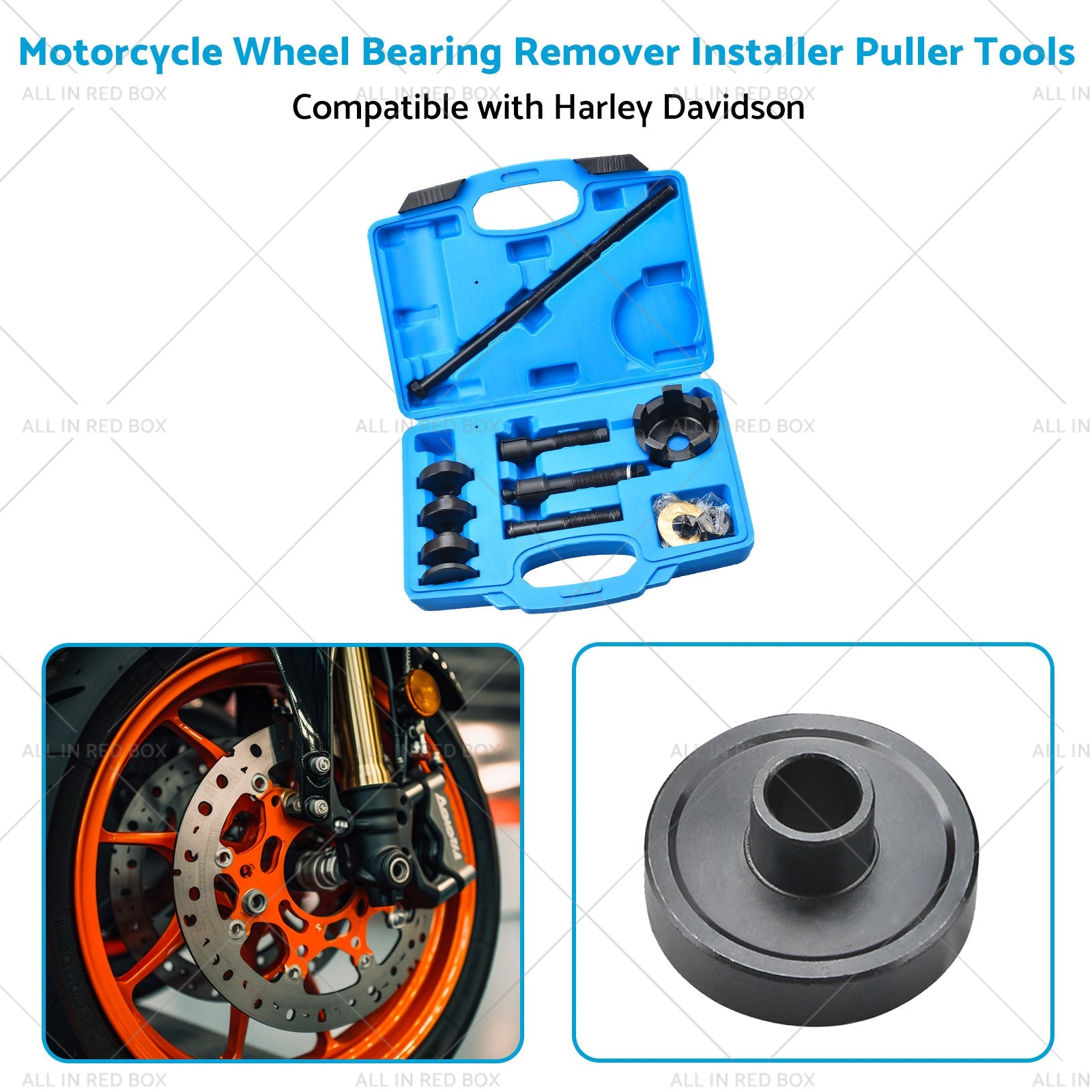 Motorcycle Wheel Bearing Remover  Installer Puller Tools Suitable For Davidson-4
