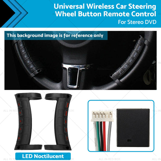 LED Wireless Blue-tooth Auto Car Steering Wheel Button Controller For Stereo-0