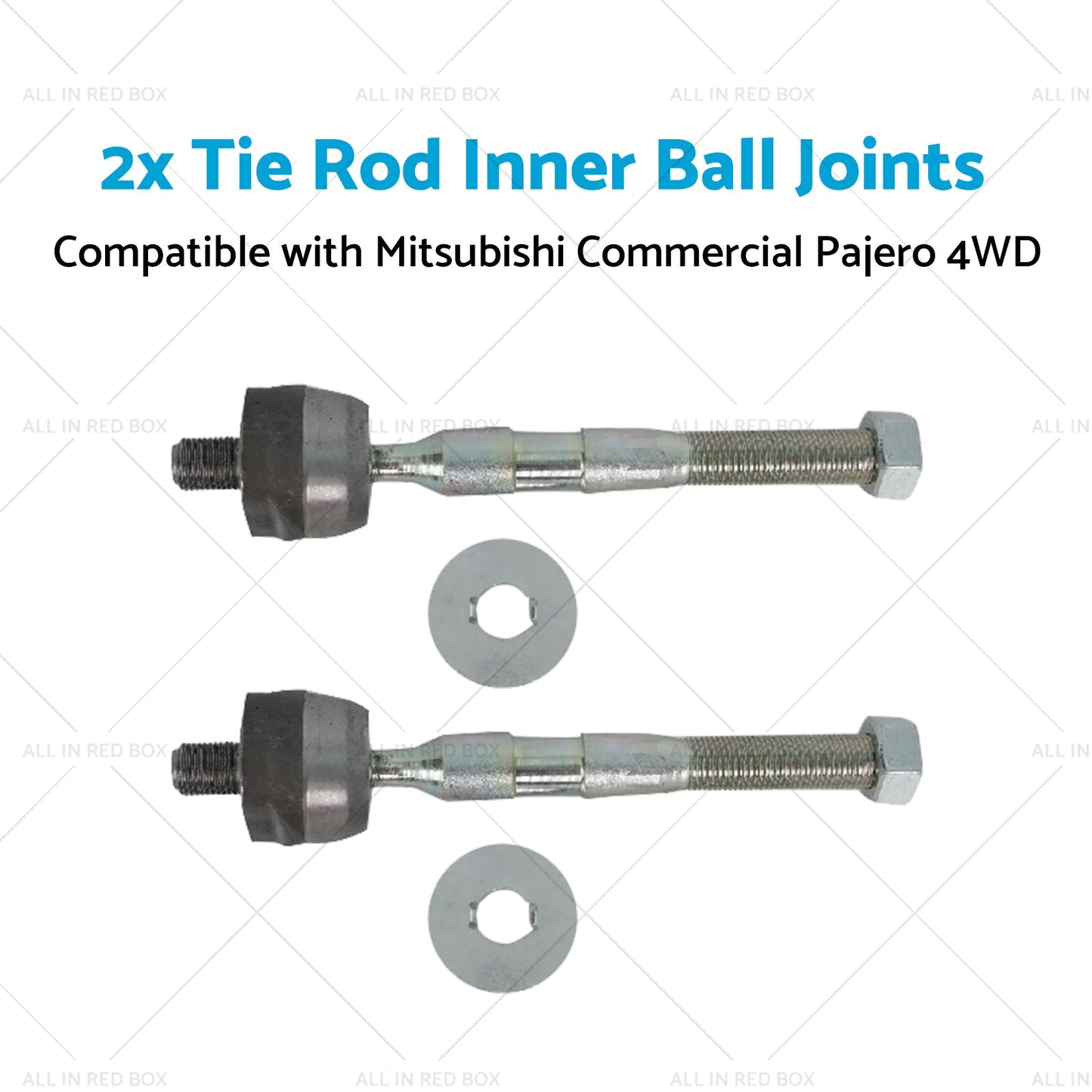 2x Tie Rod Inner Ball Joint Suitable for Mitsubishi Commercial Pajero 4WD 00-10-3