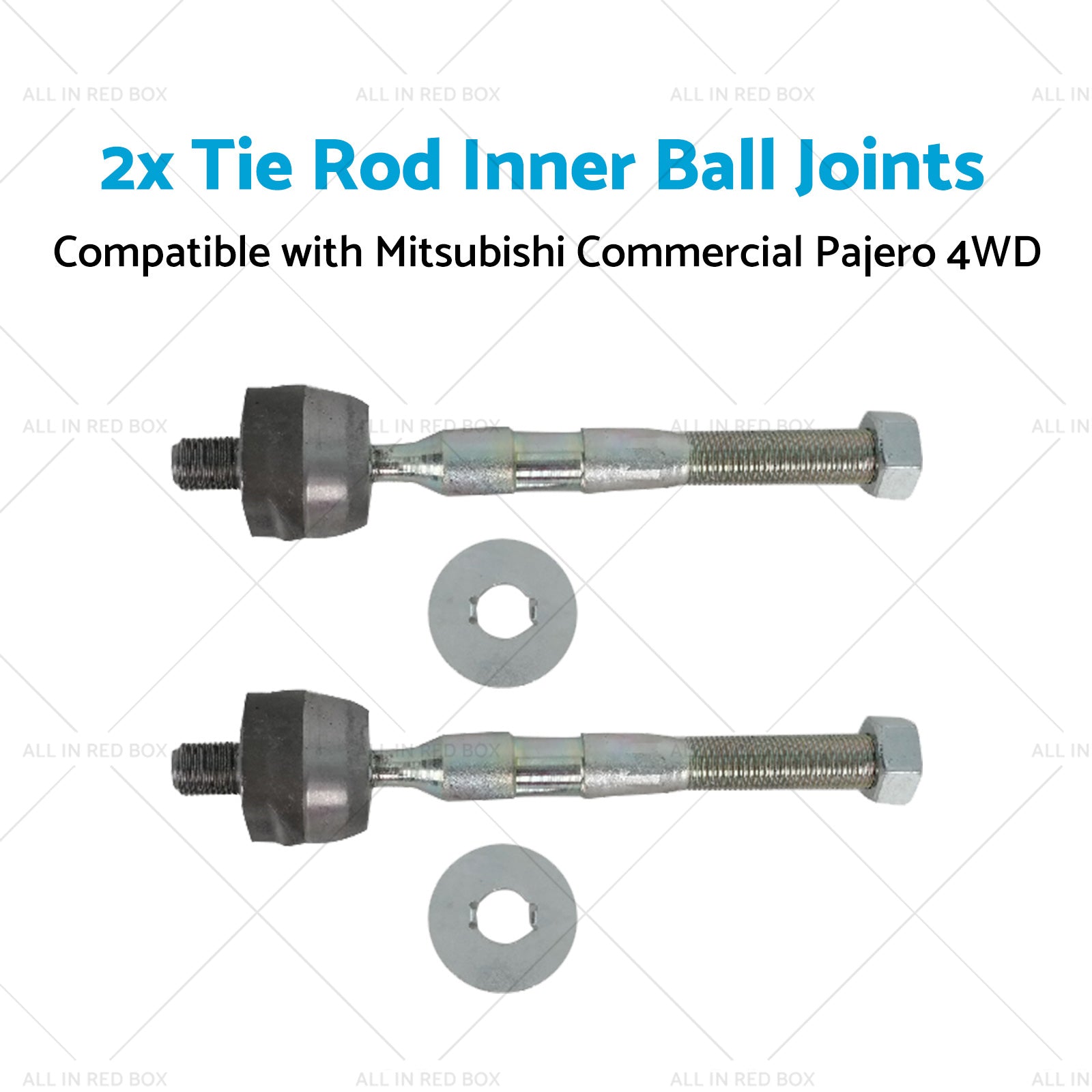 2x Tie Rod Inner Ball Joint Suitable for Mitsubishi Commercial Pajero 4WD 00-10-3