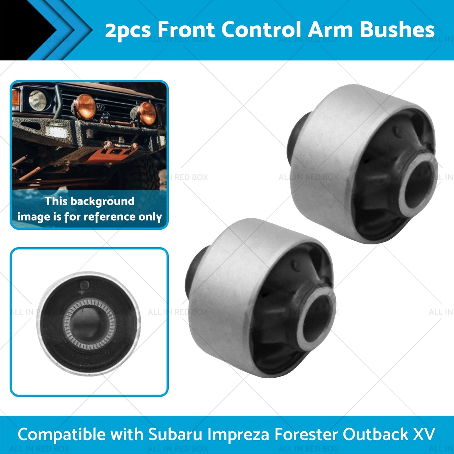 2x Front Lower Control Arm Bush Suitable For Subaru Impreza Forester Outback XV-2