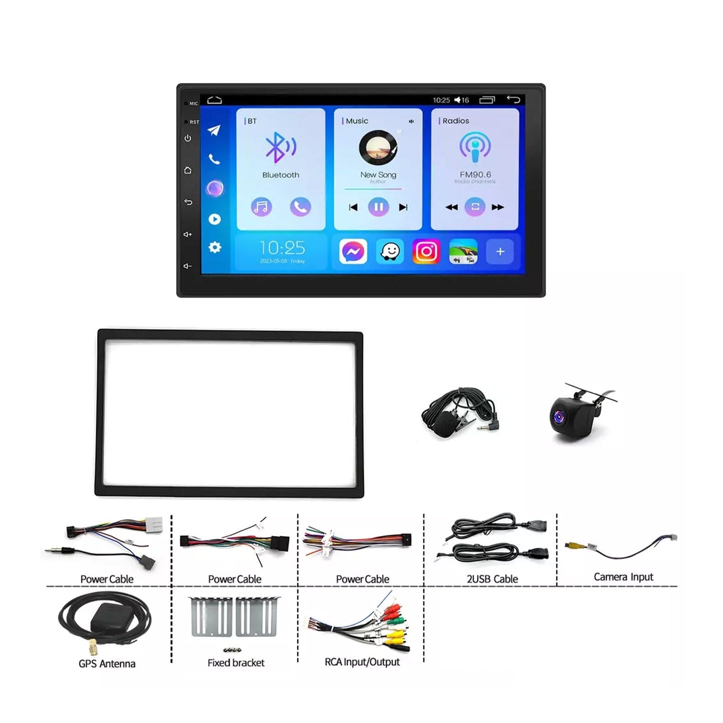 CarPlay  Head Unit Wireless Suitable For Nissan Micra 2007-2010 Android Navi+Cam-0