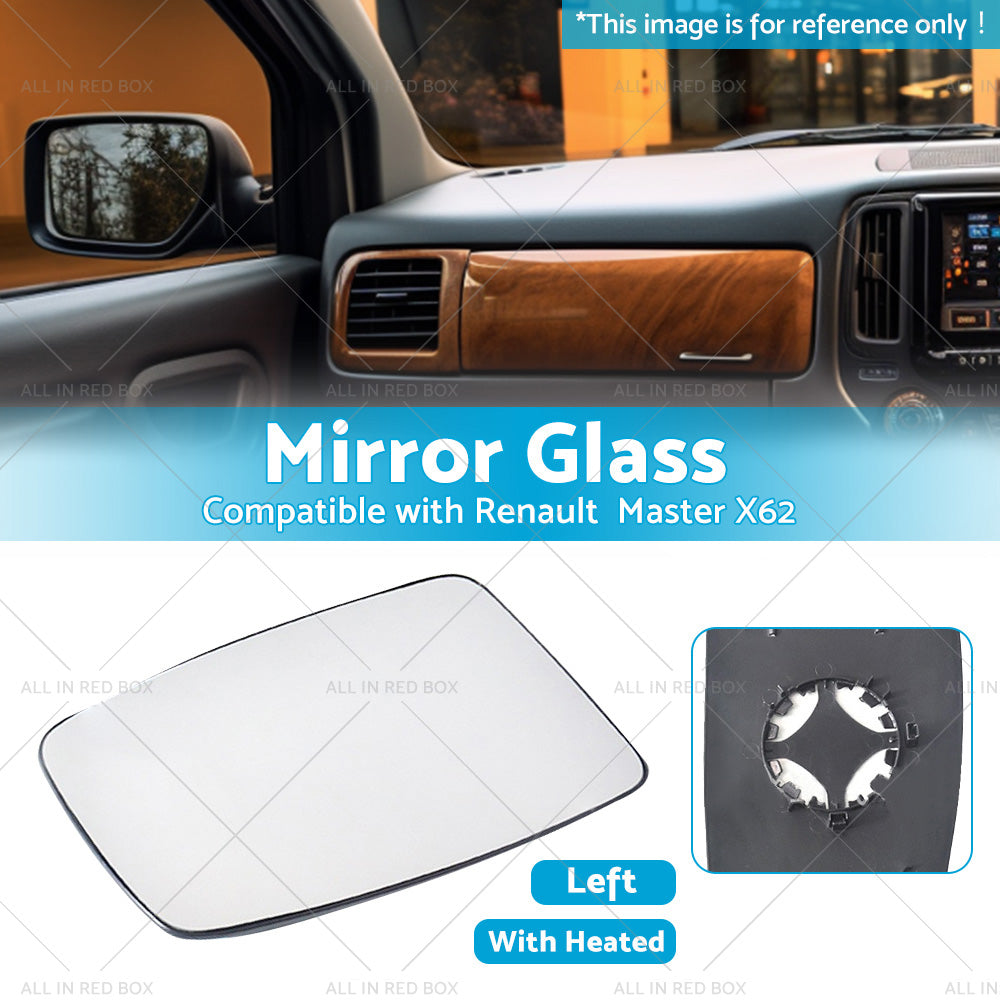 Left Mirror Glass Suitable for Renault Master X62 2010-2019 Heated Convex Base-2