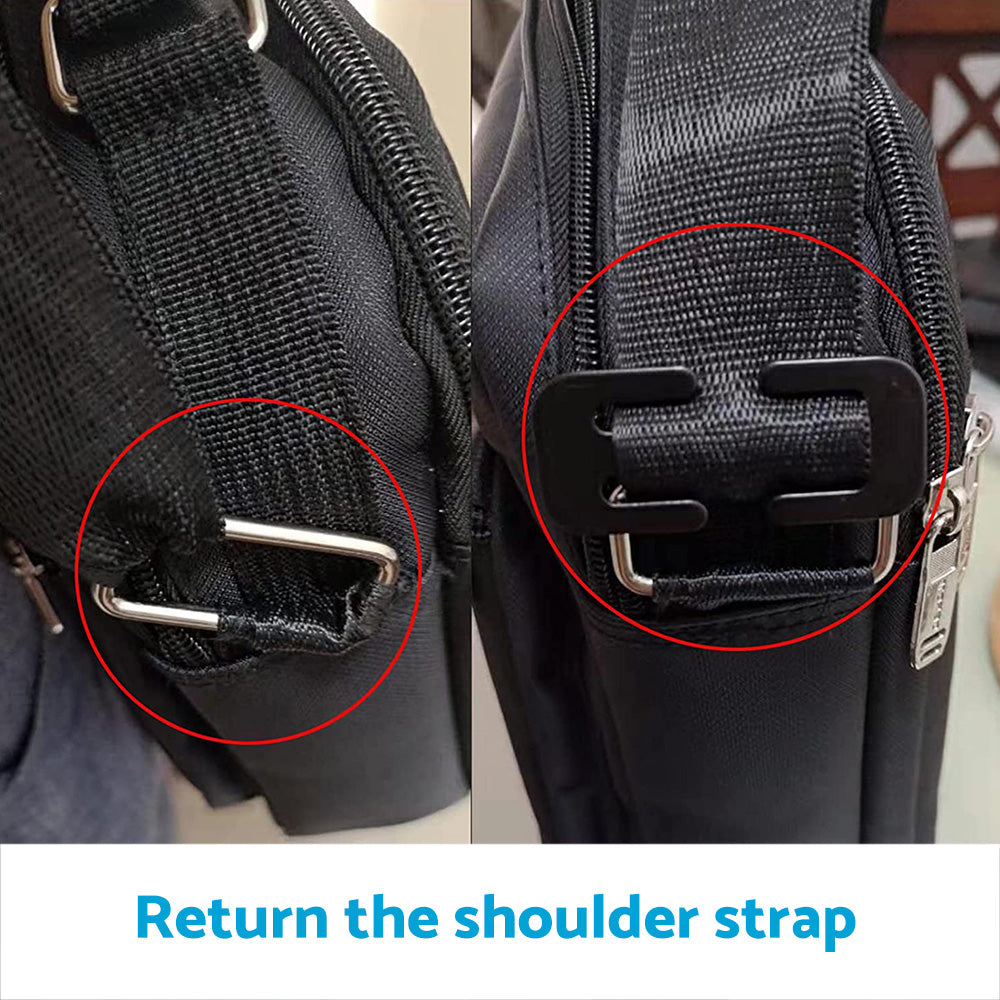 2x Locking Clip Metal Automotive Type Car Safety Seat Belt Steel Adjuster-1