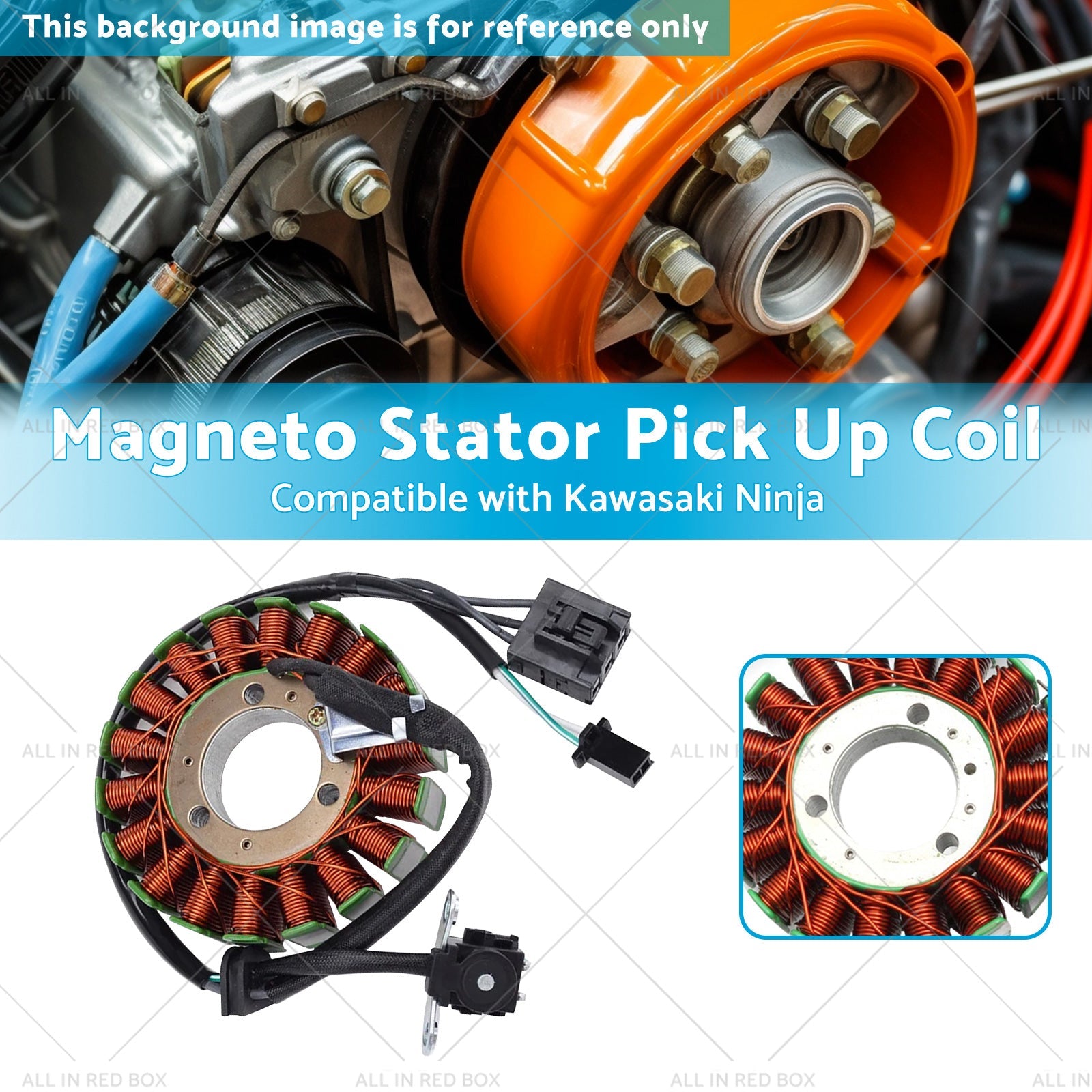 Magneto Stator Pick Up Coil Suitable for Kawasaki Ninja 300 250 Z250 Z300 13-17-2