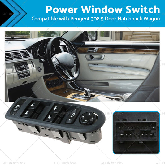 Master Power Window Switch Suitable for Peugeot 308 Hatchback Wagon 5 Door 08-13-0