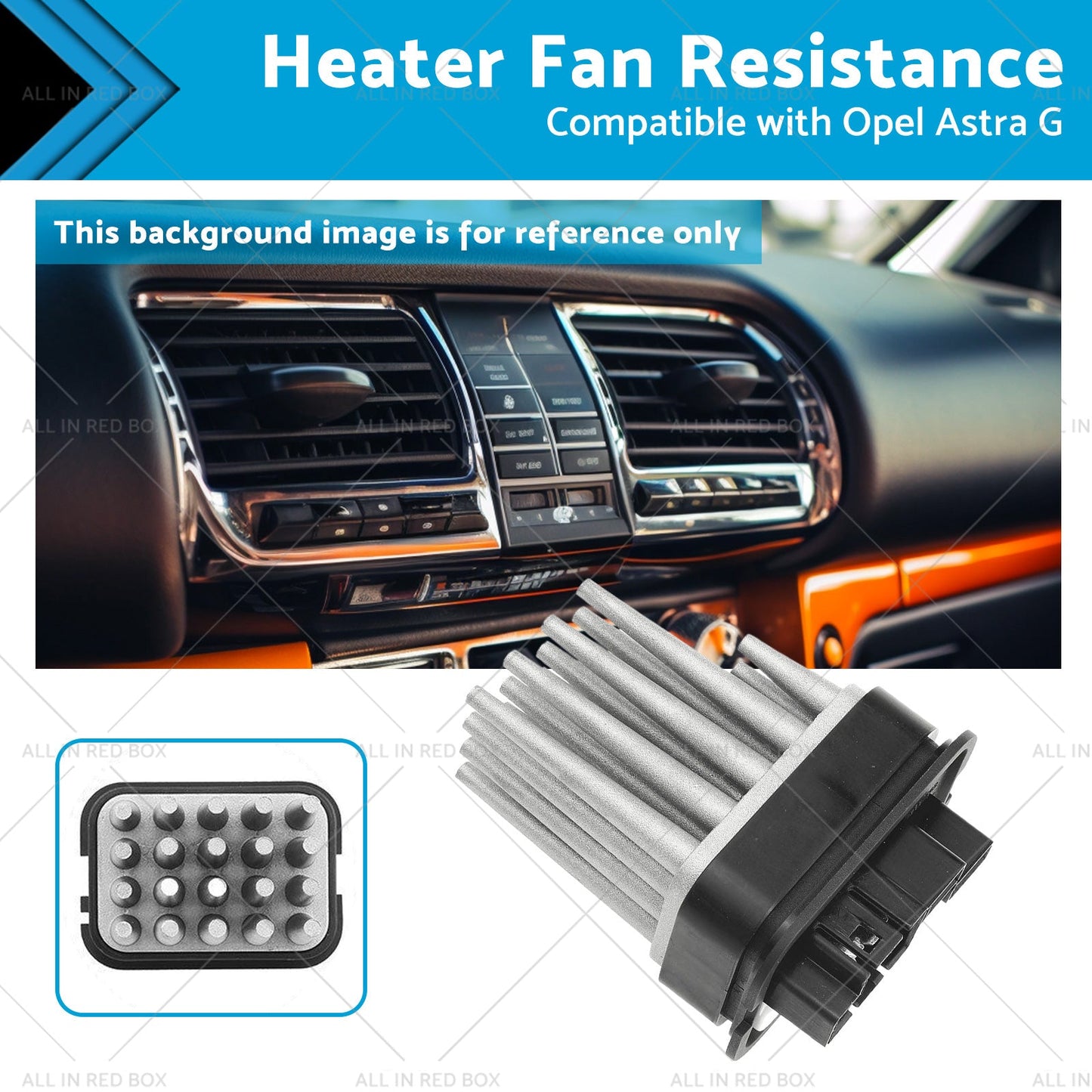 Heater Fan Resistance Suitable for Opel Astra G  98-   or Zafira A  or Zafira B  05-0