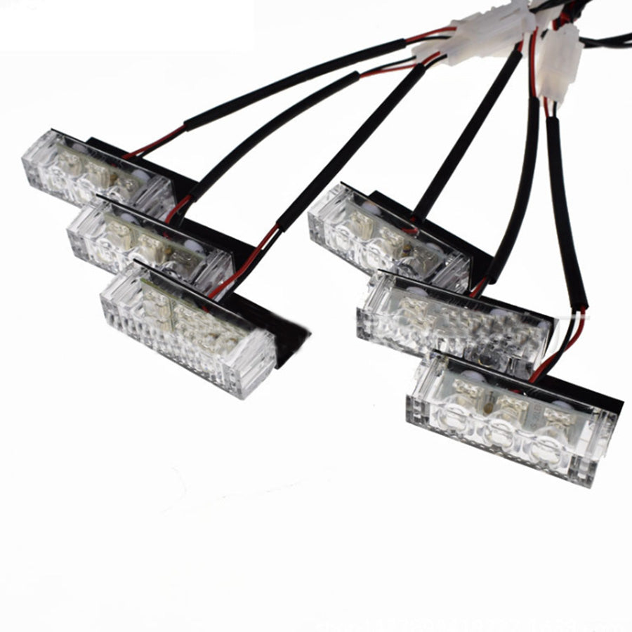 18 LED Red or Blue 12V Car Strobe Flash Light Dash Urgency Flashing Lamp-3