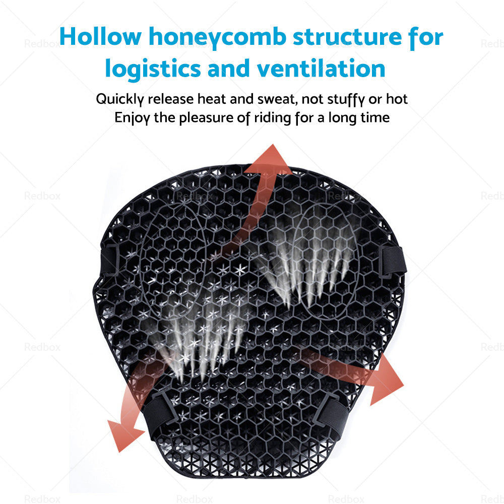 1x Motorcycle Comfort Gel Seat Cushion Pillow Pad Cover Pressure Relief w or sleeve-3