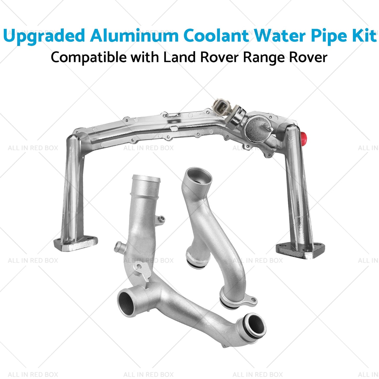 Upgraded Aluminum Coolant Water Pipe Kit Suitable for Land Rover Range Rover 3L-3