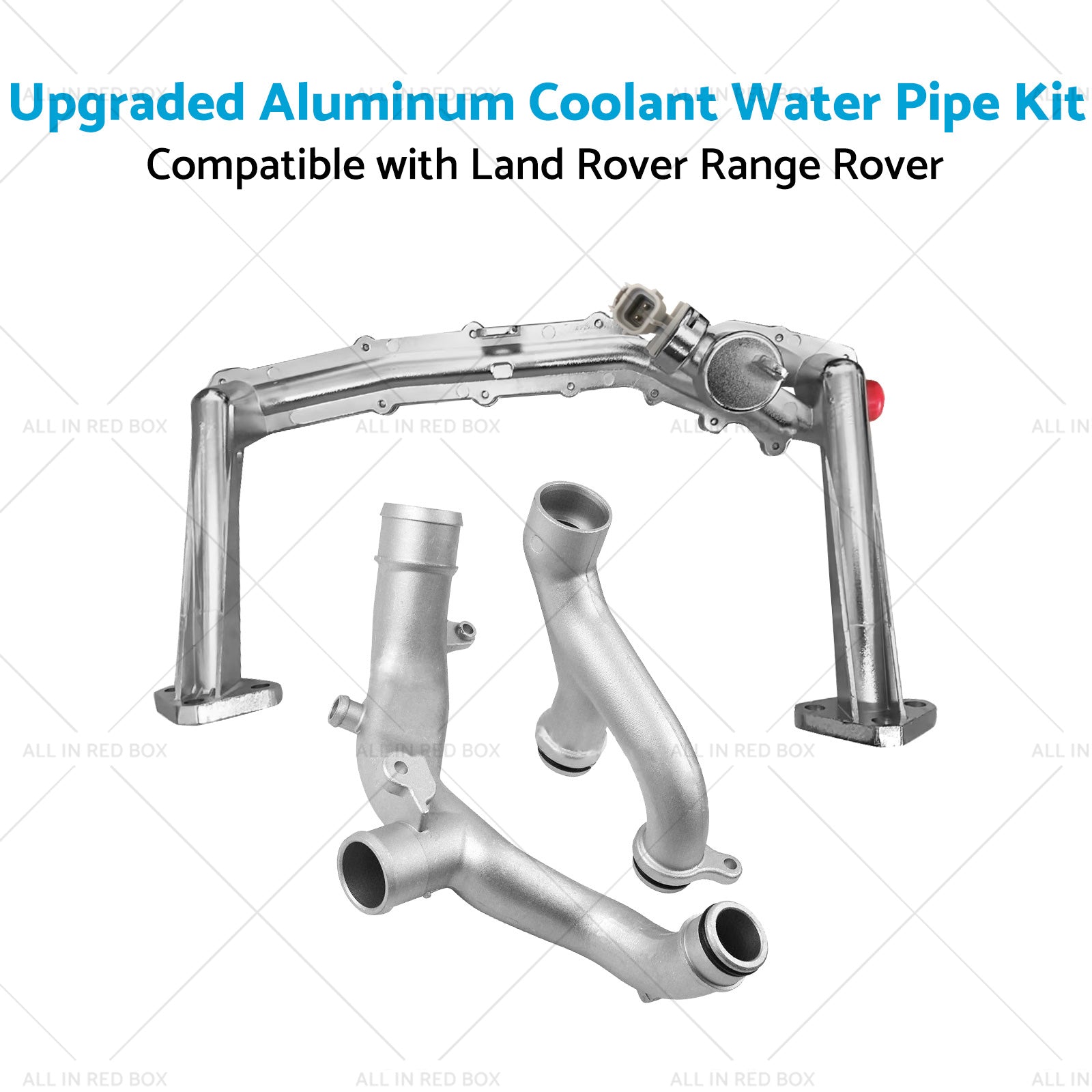 Upgraded Aluminum Coolant Water Pipe Kit Suitable for Land Rover Range Rover 3L-3