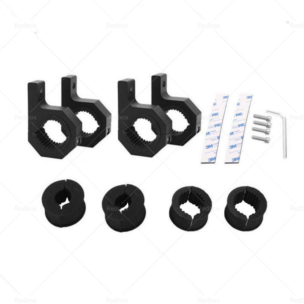 4x19-32mm 1. 2inch Bullbar Pipe Mount Bracket Clamps LED Work Light Bar3 set Insert-3