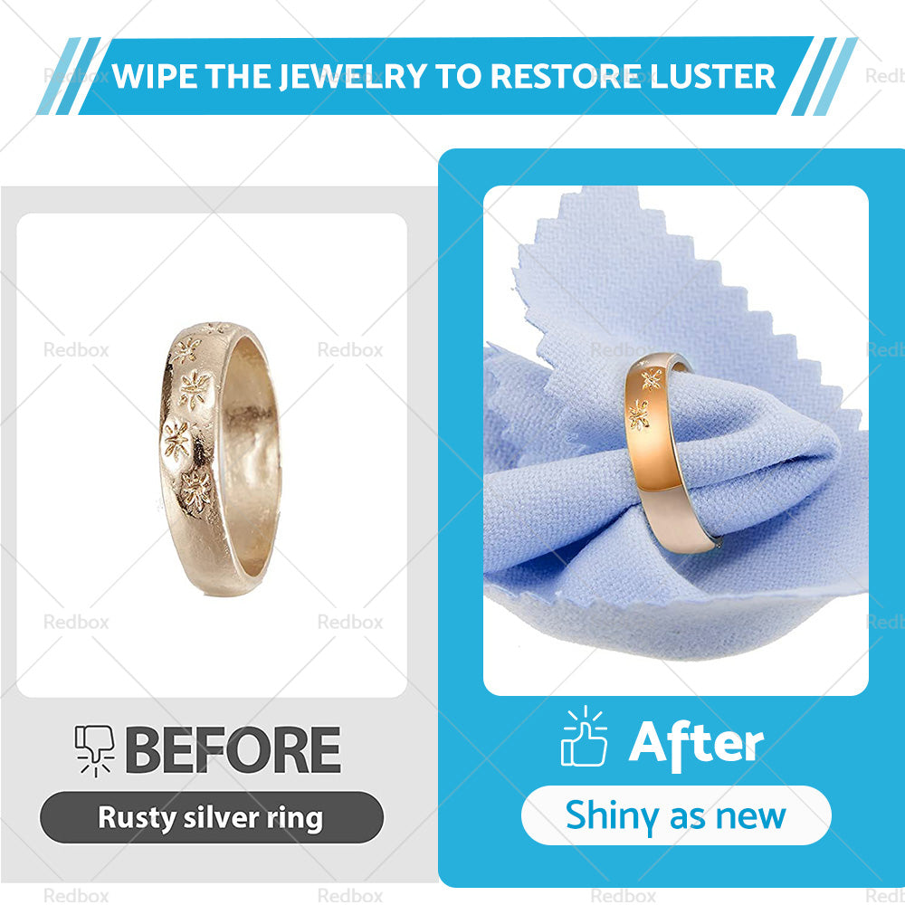 250PCS Jewelry Cleaning Cloth Wrapped For Silver Gold Brass Coin Ring-3