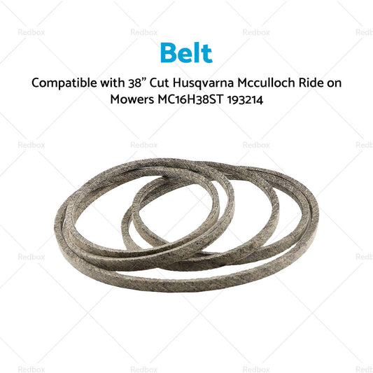 Belt Suitable For 38inch Cut Husqvarna Mcculloch Ride on Mowers MC16H38ST 193214-1
