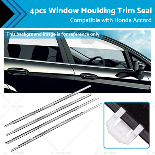 4x Window Glass Seal Weatherstrip Weather Strip Suitable For Honda Accord 08-13-0