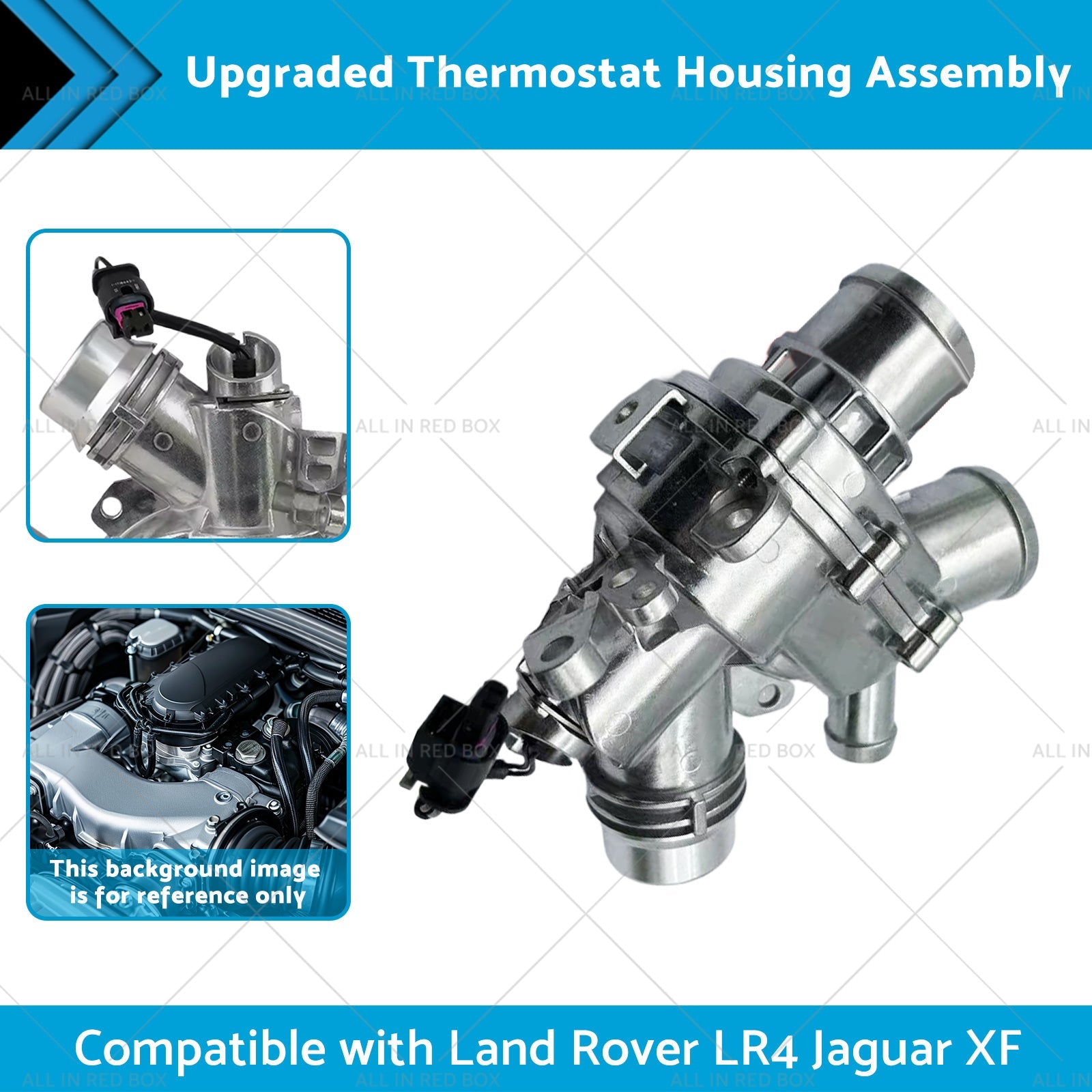 Upgraded Thermostat Housing Assembly Suitable for Land Rover LR4 Jaguar XF 3. 0L-1