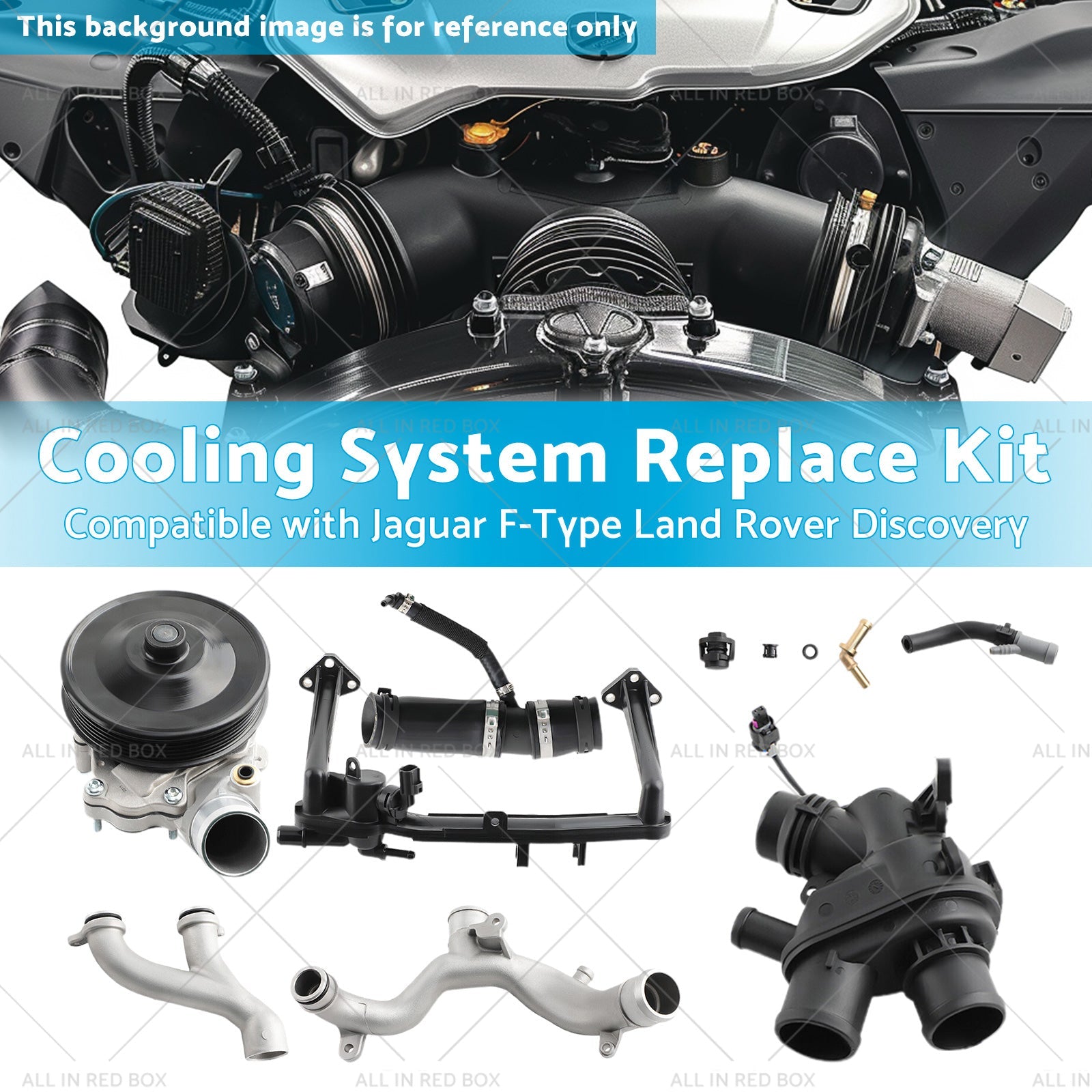 Cooling System Replace Kit Suitable for Jaguar F-Type Land Rover Discovery-2