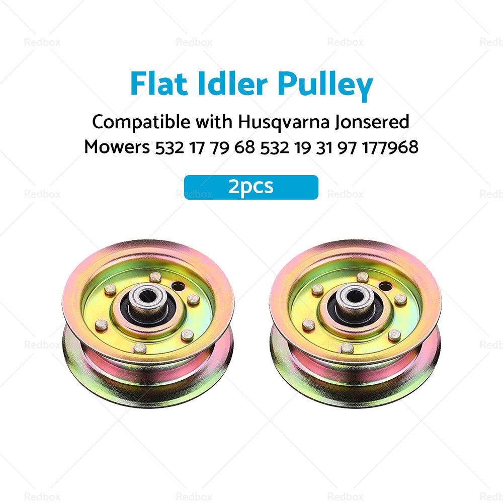 2xPulley Suitable For Husqvarna Jonsered Mowers 532 17 79 68 532 19 31 97 177968-1
