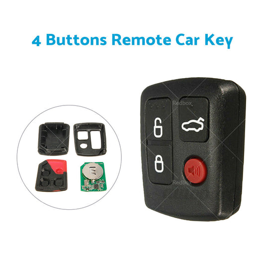 4 Button 433MHz Complete Remote Key Fits Ford Territory SX XR6 XR8 Falcon BA BF-1