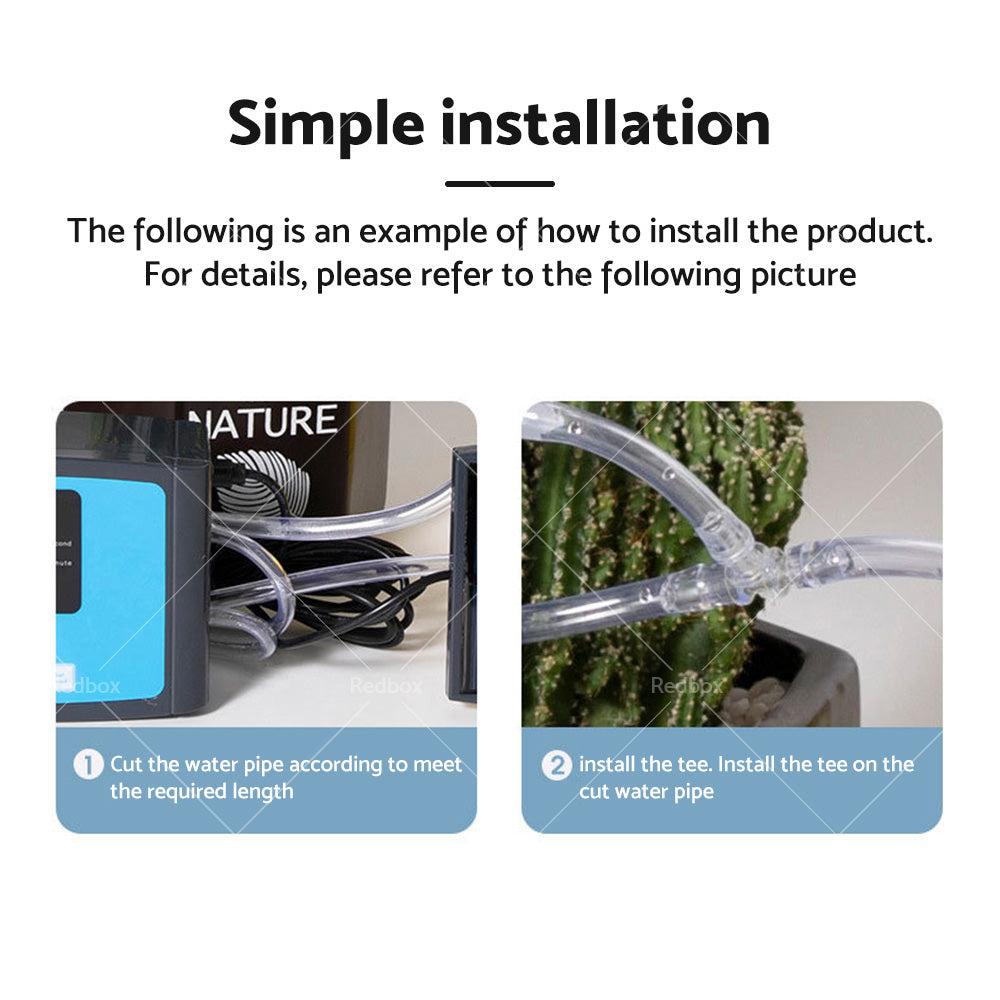 Smart Drip Self Watering System Irrigation Timer kit 10M Solar Power Plant Auto-4