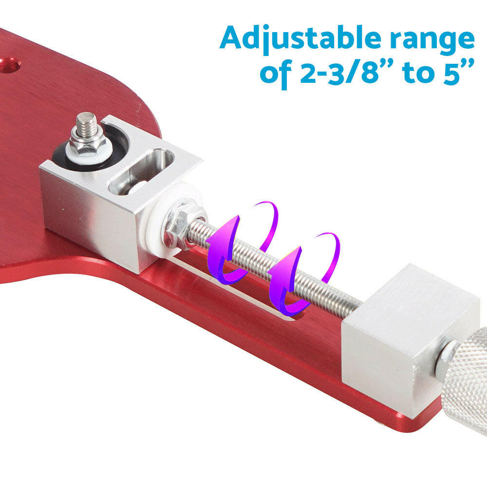 Car Oil Filter Cutter Tool Filter Cutting Range 2-3/8" - 5" Aluminum Alloy Red-3