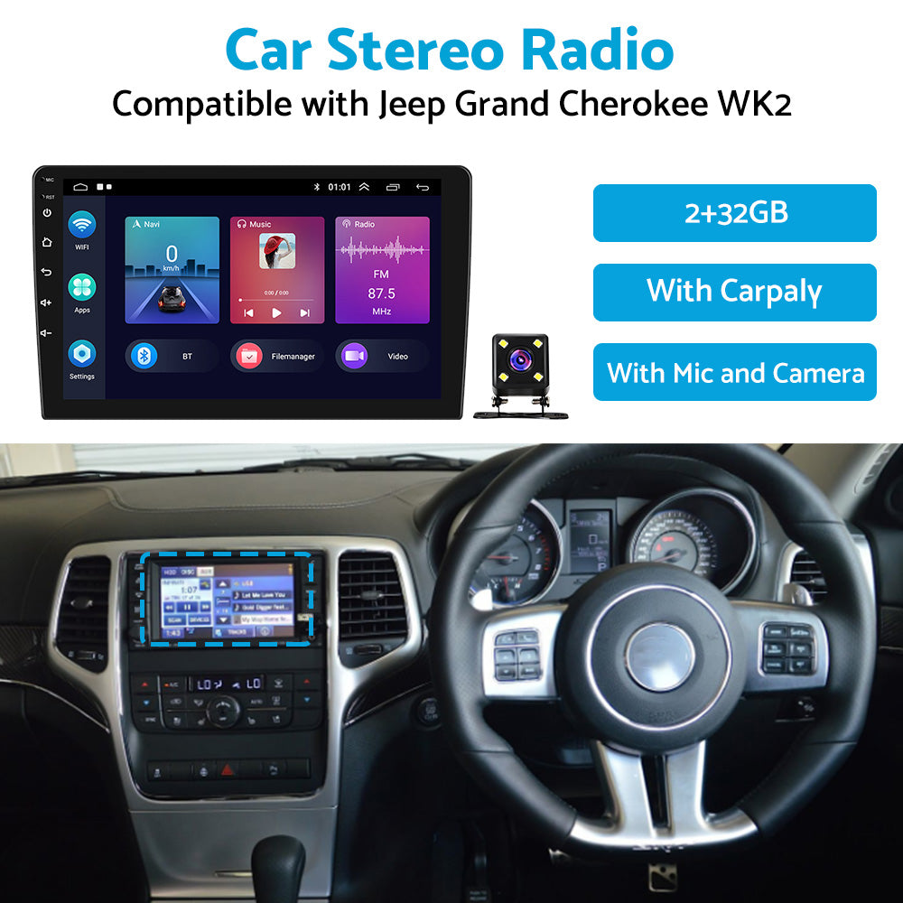 32GB Android 11 Apple Carplay Radio Stereo GPS Suitable for Jeep Grand Cherokee-4
