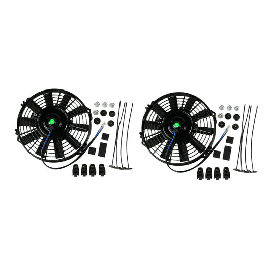 2x 9inch 12V 80W Electric Radiator Fan With Mounting Kit Suitable For Holden Commodore-0