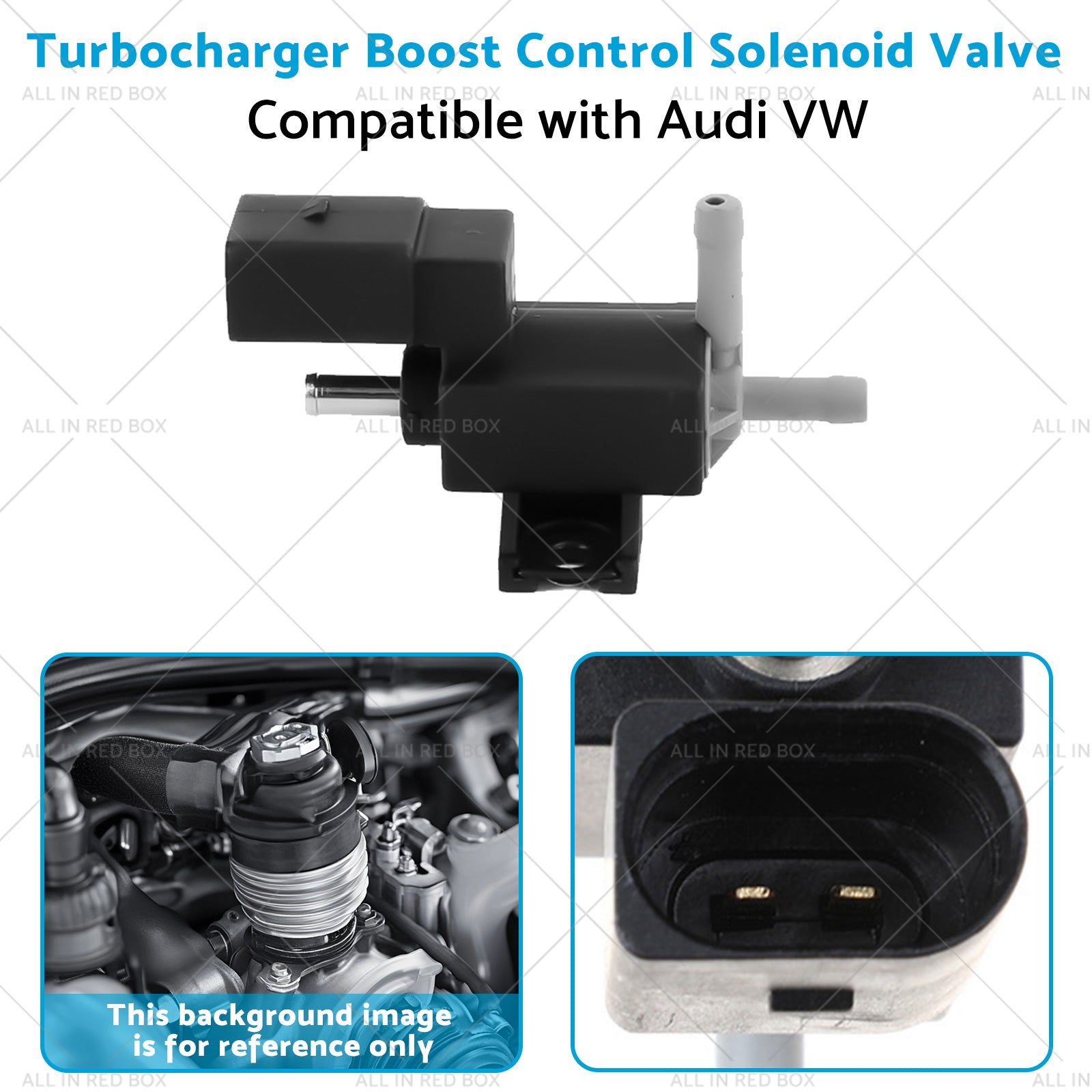 Turbocharger Boost Control Solenoid Valve Suitable for Audi VW 06F906283F-3