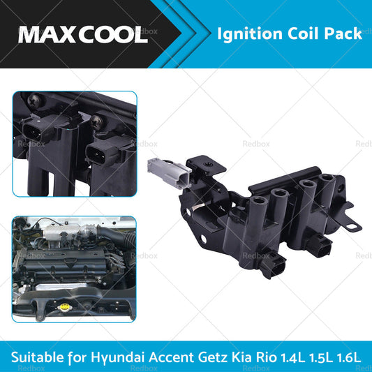 Ignition Coil Pack Suitable for Hyundai Accent Getz Kia RIO 1. 4L 1. 5L 1. 6L G4EC-1