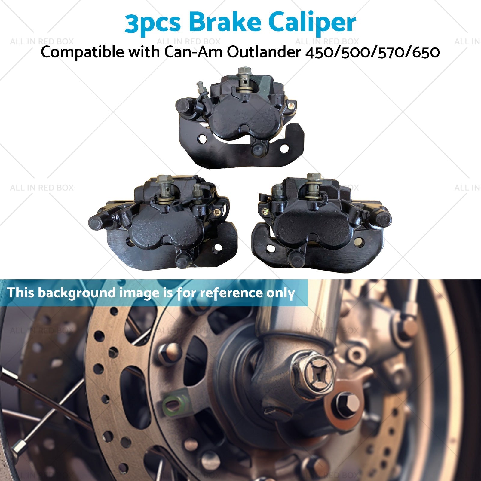 Front  and  Rear Brake Caliper Set for Can-Am Outlander 450 500 570 650 800 850 1000-4