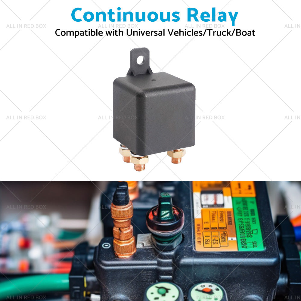 12V DC 250A Continuous Relay Heavy Duty 5 Pin Power Switch for Truck Boat Marine-3