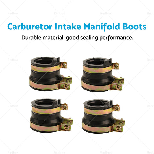 4x Carburetor Intake Manifold Boots For Honda CBR250 MC22 MC19 CB400 NC31-1