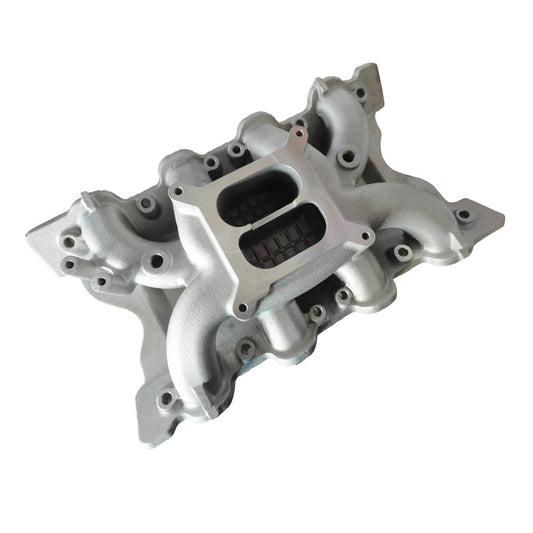 Intake Manifold, For SB Ford 302, 351 Cleveland, Dual Plane, Aluminium-0