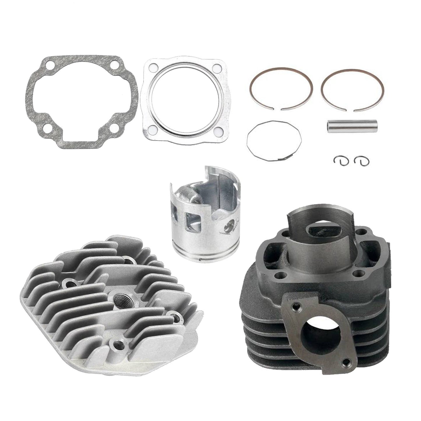 47mm Big Bore Cylinder Head & Piston Kit Suitable For Yamaha Clone Jog 50-70CC-0