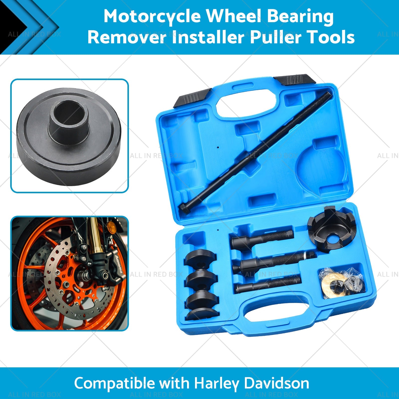 Motorcycle Wheel Bearing Remover  Installer Puller Tools Suitable For Davidson-1