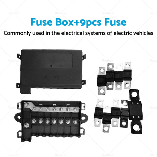 7 Way Multi Fuse Block Box Holder  9PCS 12-32V FUSES INCLUDED Car Auto-1