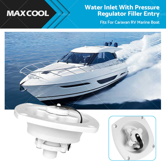 White Water Inlet with Pressure Regulator Filler Entry Fits For Caravan RV Boat-0
