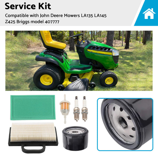 Service Kit Suitable For John Deere Mowers LA135 LA145 Z425 Briggs model 407777-0