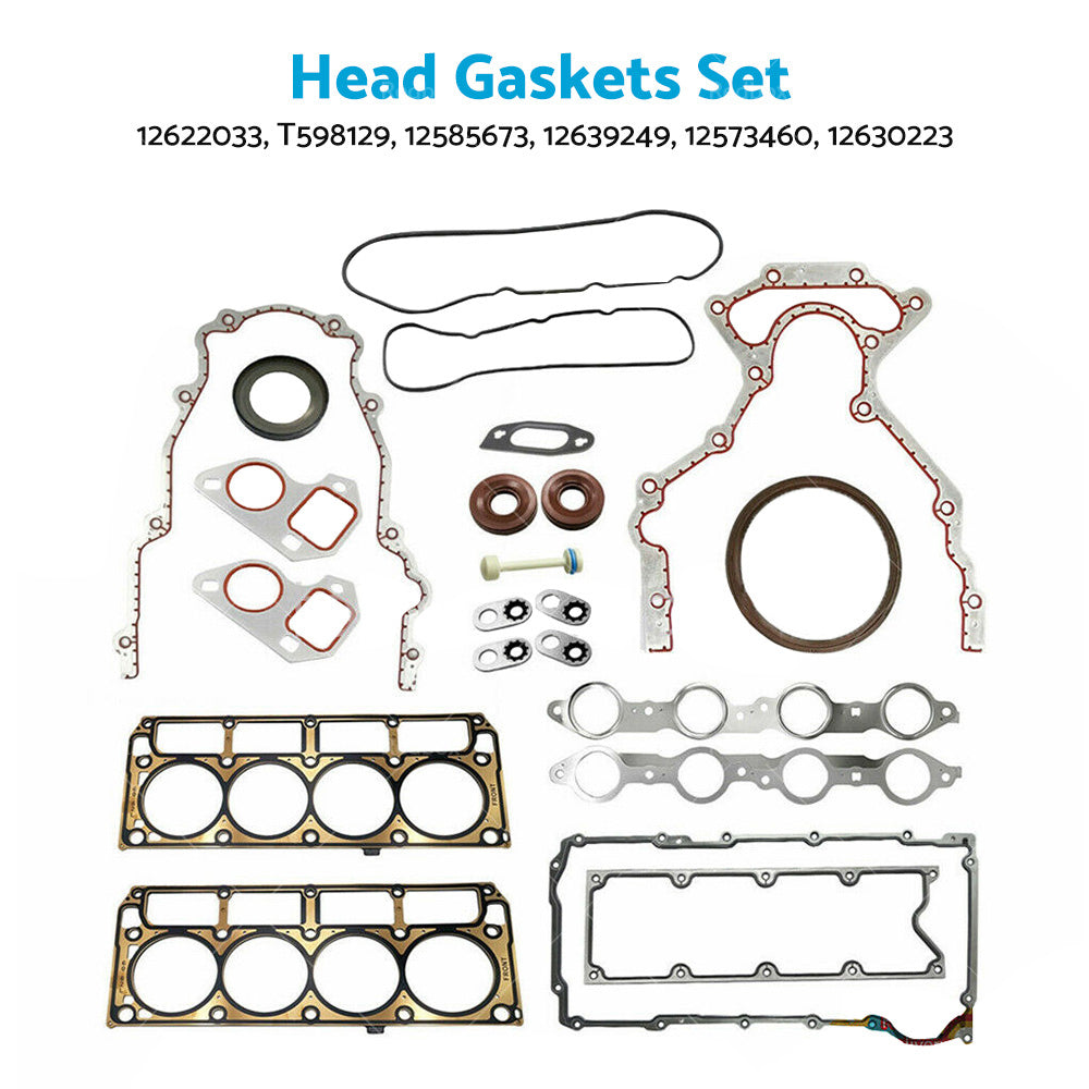LS Gasket Kit Head Gaskets Suitable For GM Chevrolet LS1 or LS6 or LQ4 or LQ9 or 4. 8 or 5. 3 or 5. 7-2