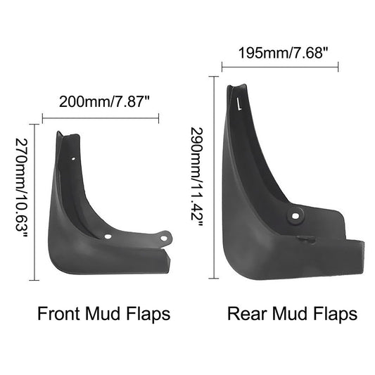 4X Front Rear Car Mud Flaps Splash Mudguards Fit for Tesla Model 3 2016-2021-1