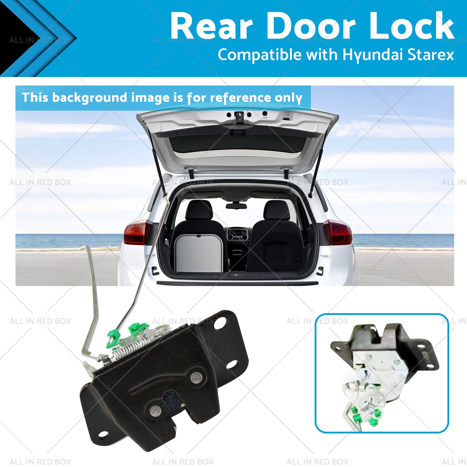 Suitcase Lock Rear Door Lock Tailgate Latch Suitable for 96-07 Hyundai Starex H1-0