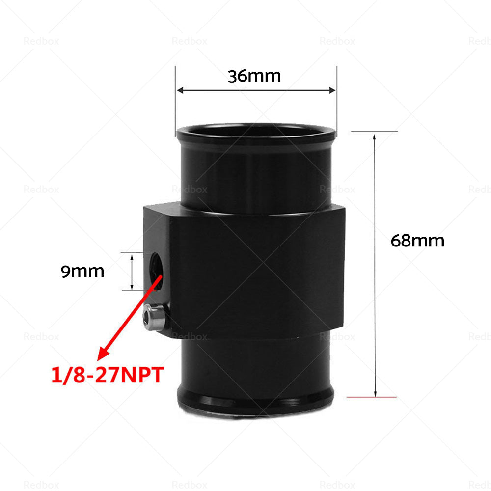36mm Car Water Temperature Temp Sensor Gauge Radiator Hose Joint Pipe Adapter-4