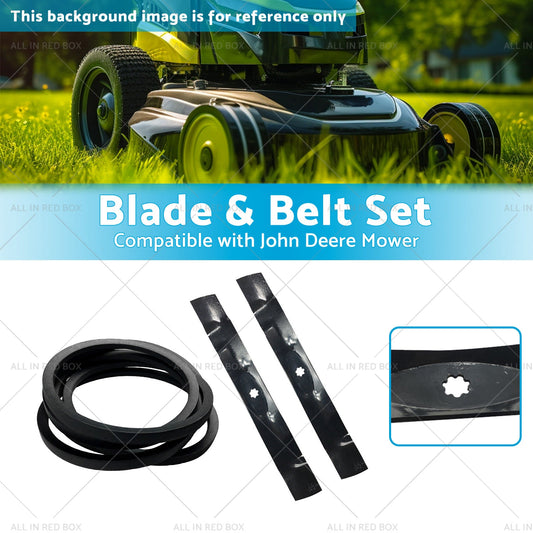 GY20850 42 inch  BladeBelt Set Suitable for John Deere Mower LA115 LA120 LA125-1