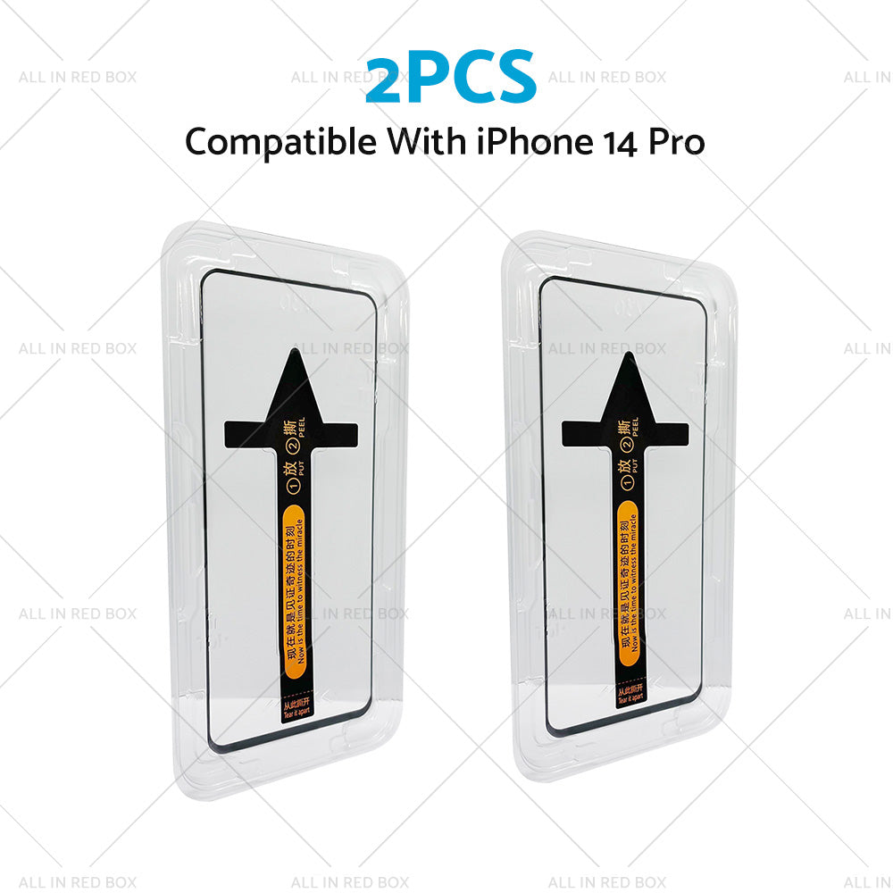 2PCS Tempered Glass Screen Protector Suitable For iPhone 14/ Pro/ Max/ Plus-3