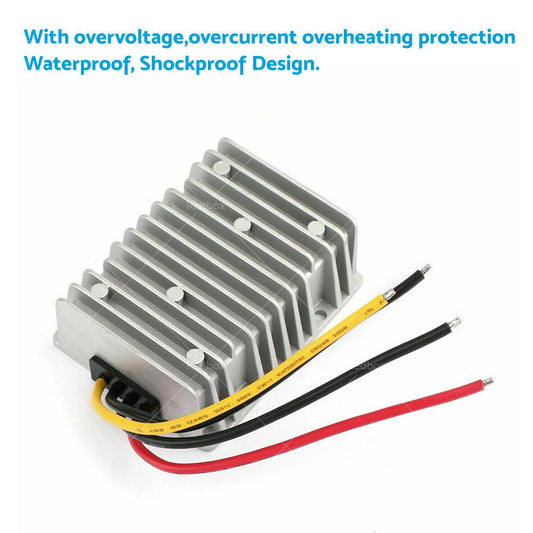 DC or DC Power Converter Regulator 8V-40V Step Down Up to 13.8V 25A 345W Waterproof-1