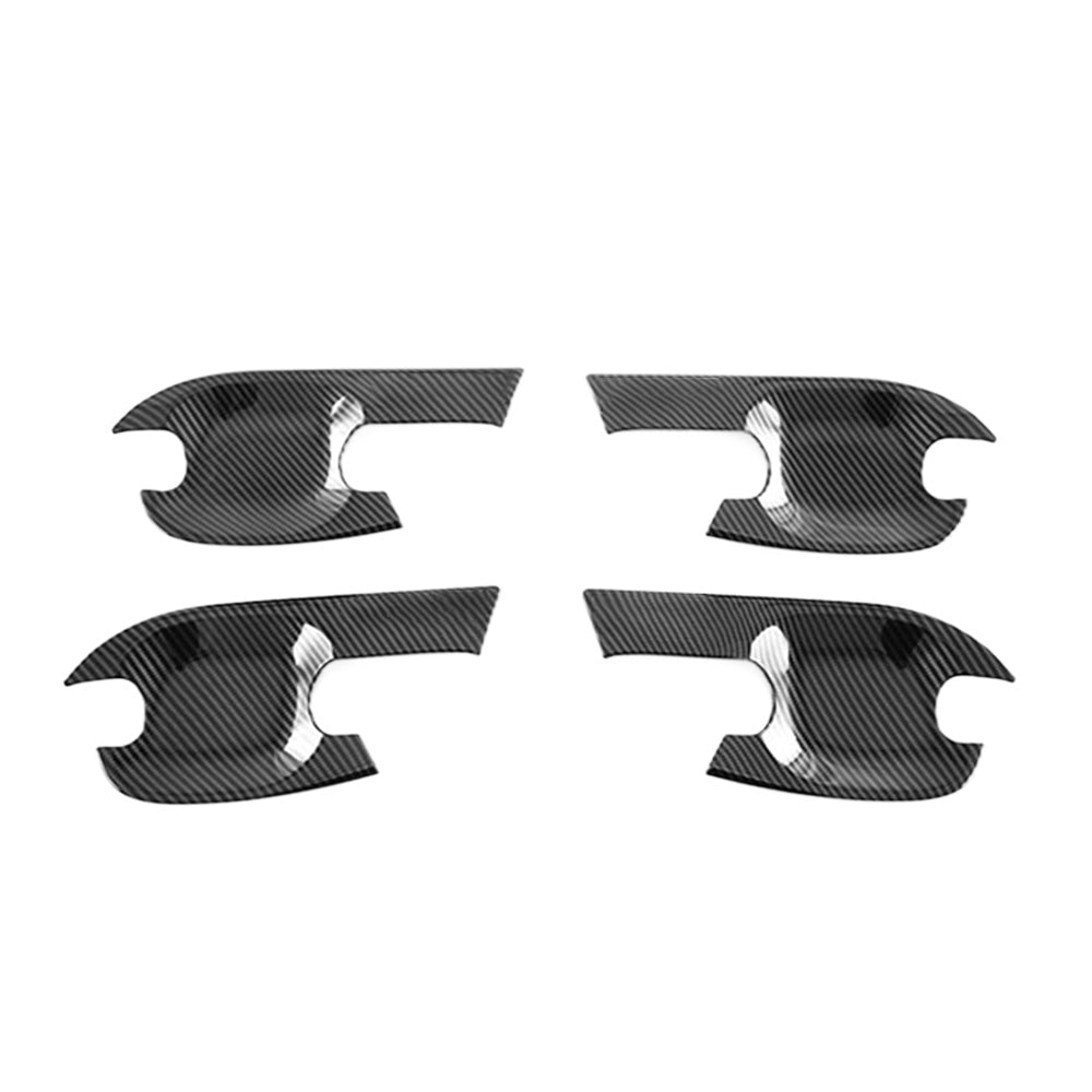 Carbon Fiber Exterior Door Handle Bowl Cover Trim Suitable For Isuzu D-Max / Dmax 2021-2022-0