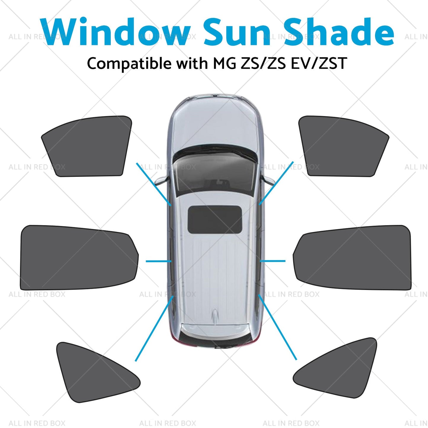 Window Magnetic Mesh Sun Blind Shade Suitable for MG ZS ZST ZS EV 2018-23-2