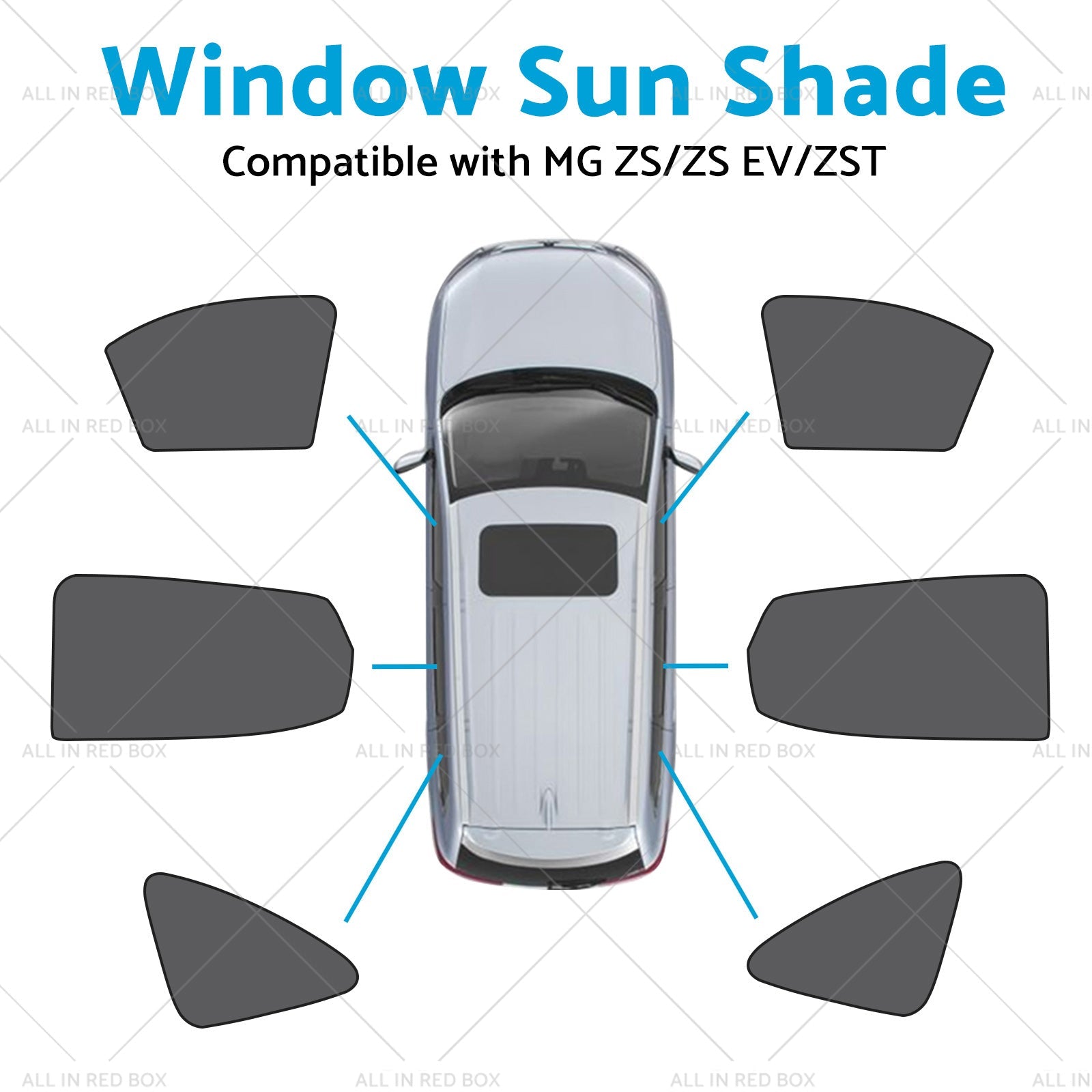 Window Magnetic Mesh Sun Blind Shade Suitable for MG ZS ZST ZS EV 2018-23-2