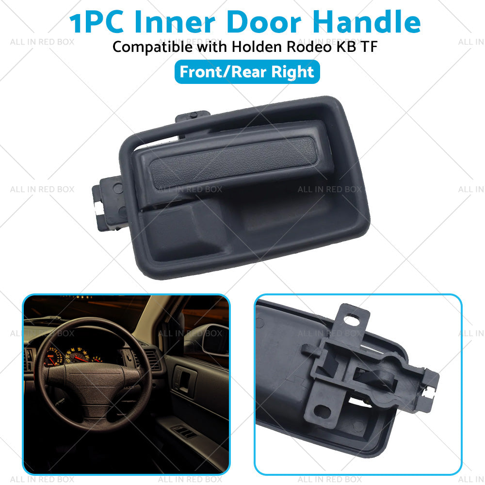 Black Right Hand Inner Door Handle w  Case Suitable For Holden Rodeo KB TF 81-03-4