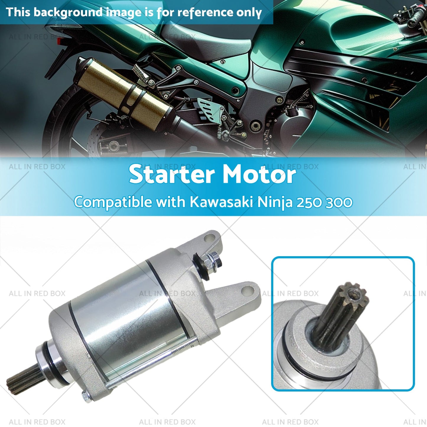 21163-0717 Starter Motor Suitable for Kawasaki Ninja 250 300 Versys-X 250 13-20-2